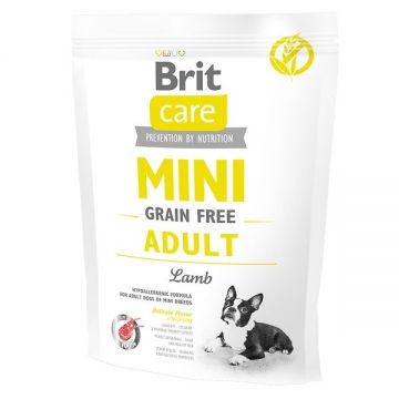 Brit Care Mini Grain Free Adult Lamb, 400 g ieftina