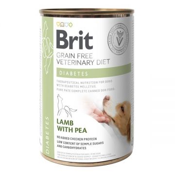 Brit GF Veterinary Diets Dog Diabetes, 400 g de firma originala