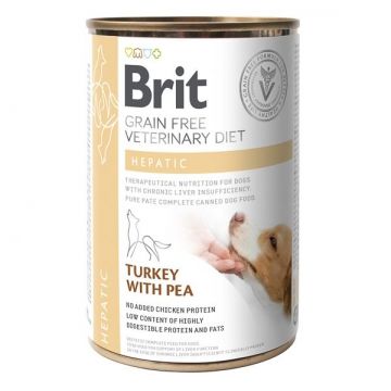 Brit GF Veterinary Diets Dog Hepatic, 400 g de firma originala