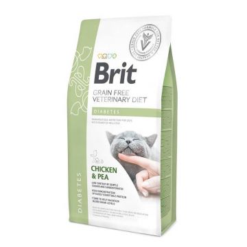 Brit Grain Free Veterinary Diets Cat Diabetes, 5 kg la reducere