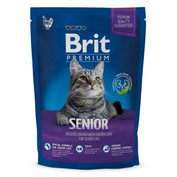 Brit Premium Cat Senior 1.5 kg la reducere