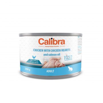 Calibra Cat Adult, Pui si Inimi Pui, 200 g ieftina