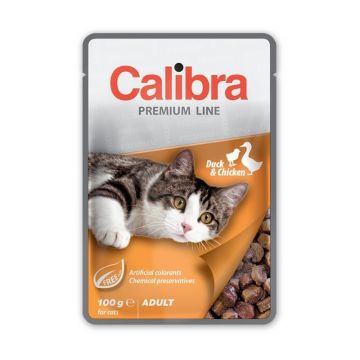 Calibra Cat Pouch Premium Adult Duck & Chicken, 100 g ieftina