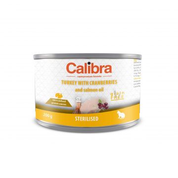 Calibra Cat Sterilised, Curcan cu Merisoare, 200 g ieftina