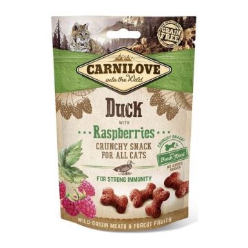 Carnilove Cat Crunchy Snack Duck with Raspberries, 50 g ieftina