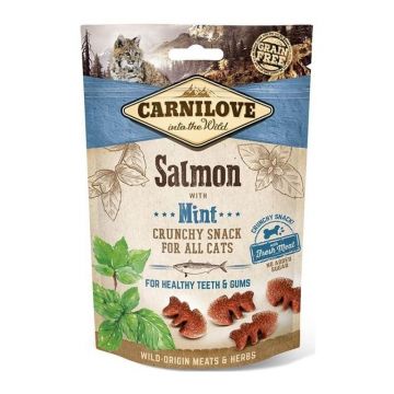 Carnilove Cat Crunchy Snack Salmon with Mint, 50 g ieftina