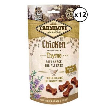 Carnilove Cat Semi Moist Snack Chicken with Thyme, 12 x 50 g