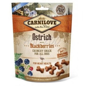 Carnilove Dog Crunchy Snack Ostrich With Blackberries, 200 g