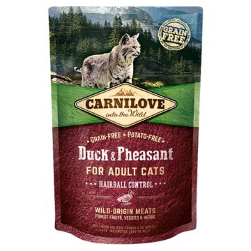Carnilove Duck and Pheasant for Adult Cats, Hairball Control, 400 g