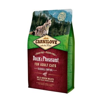 Carnilove Duck & Pheasant Cats Hairball Control, 2 kg