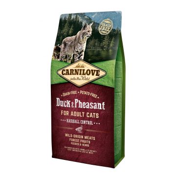 Carnilove Duck & Pheasant Cats Hairball Control, 6 kg