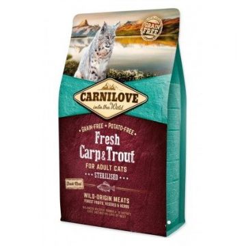 Carnilove Fresh Carp & Trout Sterilised For Adult Cats, 2 kg