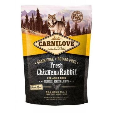 Carnilove Fresh Chicken & Rabbit, Bones & Joints For Adult Dogs, 1.5 kg de firma originala