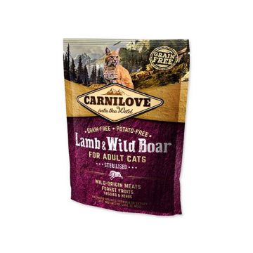 Carnilove Lamb and Wild Boar for Adult Cats, Sterilised, 400 g