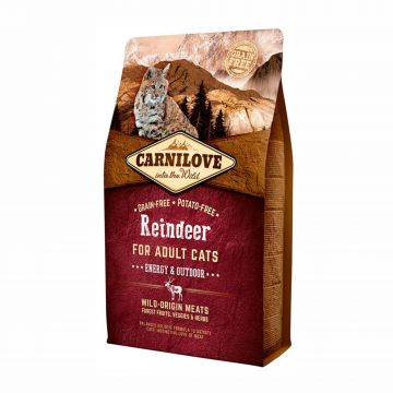 Carnilove Reindeer Cats Energy & Outdoor, 2 kg