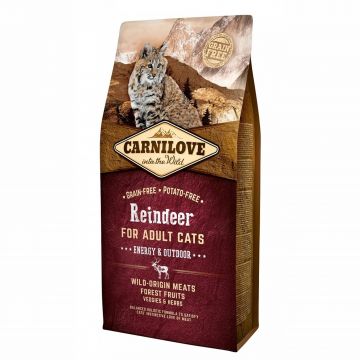 Carnilove Reindeer Cats Energy & Outdoor, 6 kg ieftina