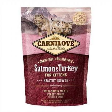 Carnilove Salmon and Turkey for Kittens-Healthy Growth, 400 g ieftina