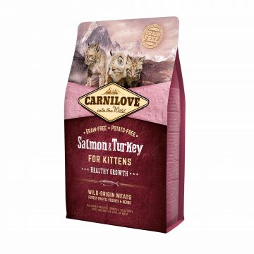 Carnilove Salmon & Turkey For Kittens, 2 kg