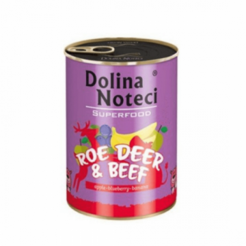 Hrana umeda caini, Dolina Noteci Superfood Caprioara si Vita, 400 g