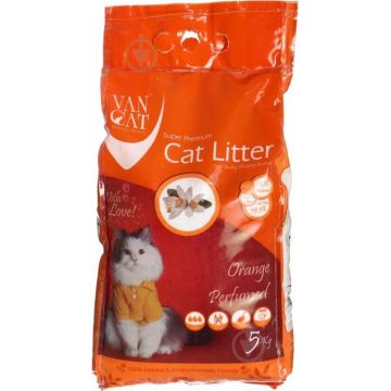 Nisip igienic, Vancat Orange Compact, 5 kg ieftin