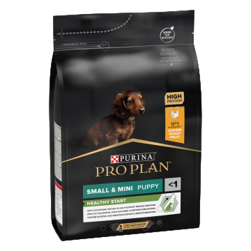 PURINA PRO PLAN PUPPY Healthy Start, Talie Mică și Foarte Mică, Pui, 3 kg