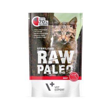 Raw Paleo Cat, Sterilised, Vita, 100 g ieftina