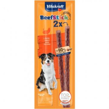 Recompense pentru caini, Vitakraft Beef Stick, Curcan, 2x12 g de firma originala