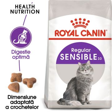 Royal Canin Sensible Adult hrana uscata pisica, digestie optima ieftina