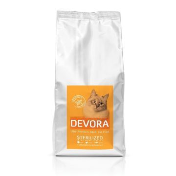 Devora Cat Grain Free Sterilised Turkey, Chicken & Hering, 400 g ieftina