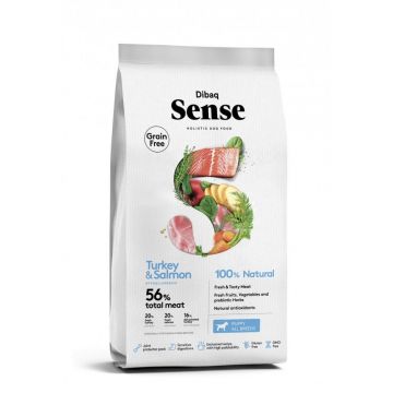 Dibaq Grain Free Sense Turkey & Salmon, Puppy, 2kg