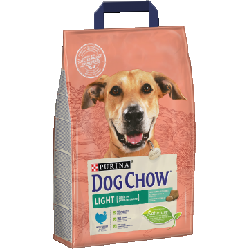 DOG CHOW LIGHT, Curcan, 2.5 kg de firma originala