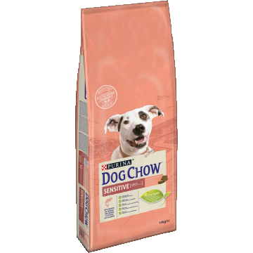 DOG CHOW SENSITIVE, Somon, 14 kg la reducere