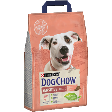 DOG CHOW SENSITIVE, Somon, 2.5 kg de firma originala