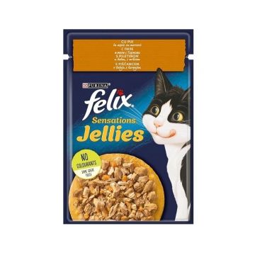 Felix Sensations Pui în Aspic cu Morcov 85g ieftina