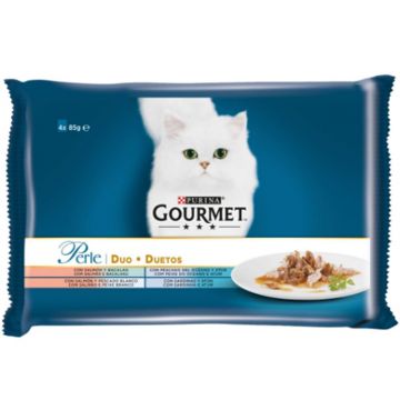 Gourmet Perle Multipack cu Peste, 4 x 85 g