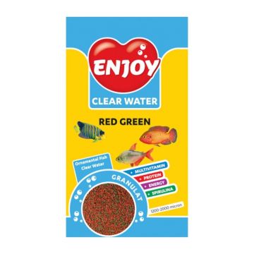 Hrana granule pesti, Enjoy Red Green, 250 ml de firma originala
