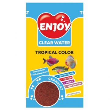 Hrana granule pesti, Enjoy, Tropical Color, 250 ml