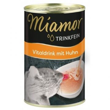 Hrana umed-lichida pisici, Miamor Vital Drink cu pui, 135 ml ieftina