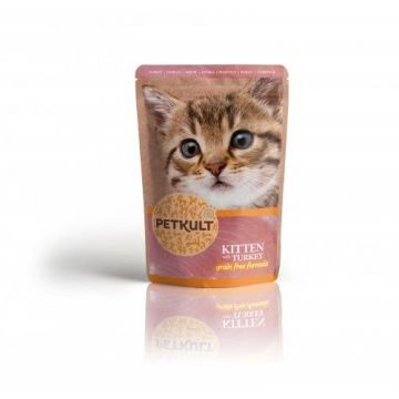Petkult Kitten cu Curcan, 100 g