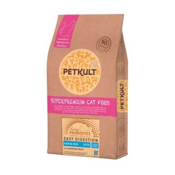 Petkult Cat Probiotics Hair and Skin, 7 kg la reducere