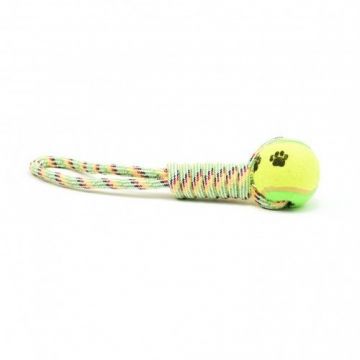 Jucarie caini minge de tenis cu maner, Enjoy, 35 cm ieftina