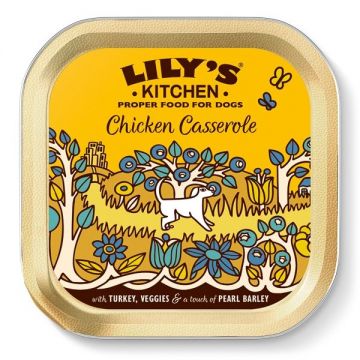 Lily's Kitchen Chicken and Turkey Casserole Tray, 150 g