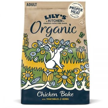 Lily's Kitchen Dog Organic Chicken Bake Adult Dry Food 7kg ieftina