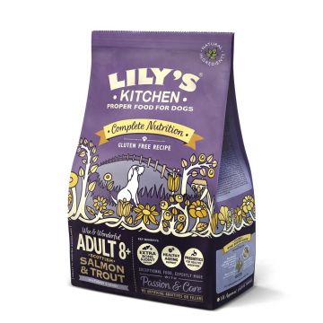 Lily's Kitchen For Dogs Complete Nutrition Adult 8+ Salmon & Trout 1kg de firma originala