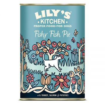 Lily's Kitchen For Dogs Fishy Fish Pie With Turkey, Salmon & Potatoes, 400 g