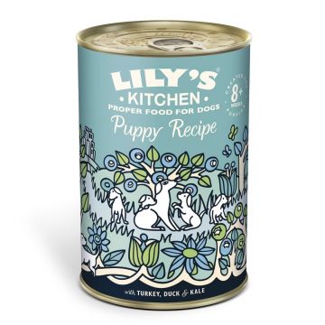 Lily's Kitchen For Dogs Puppy Recipe With Turkey, Duck & Kale 400g