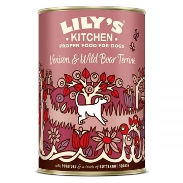 Lily's Kitchen For Dogs Venison & Wild Boar Terrine, 400 g