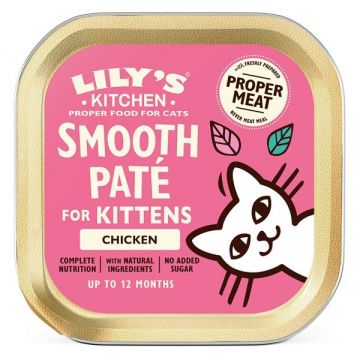 Lily's Kitchen, Smooth Pate for Kittens, Chicken, 85 g ieftina