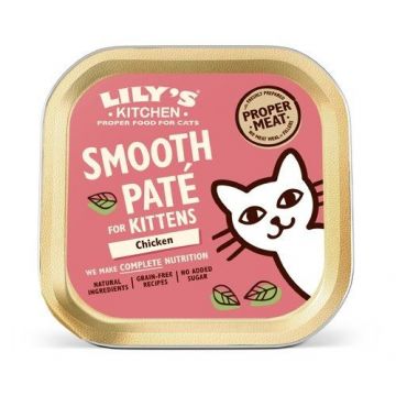 Lily's Kitchen, Smooth Pate for Kittens, Chicken, 85 g ieftina