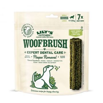 Lily's Kitchen Woofbrush Medium Natural Dental Dog Chew 7 Pack 196g